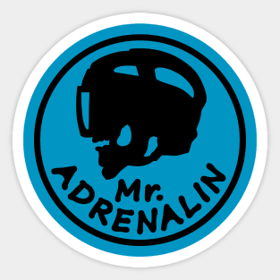 Mr. Adrenalin hockey Sticker